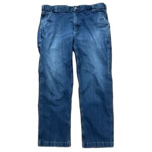 Carhartt Carpenter Jeans Men's 38x29 Relaxed Fit Denim Blue Workwear 102808-498